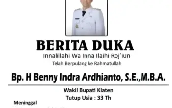 Wakil Bupati Klaten Benny Indra Ardianto Wafat di RS Karyadi Semarang, Berikut Jadwal Pemakamannya