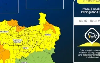 Pagi Ini Jabodetabek Berpotensi Diguyur Hujan Lebat, Peringatan Dini Berlaku hingga 10.08 WIB 9 Waspada! Hujan Lebat Berpotensi Guyur Jabodetabek Pagi Ini hingga 10.08 WIB