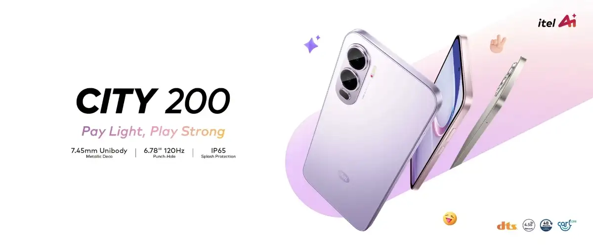 itel City 200 Resmi Diperkenalkan, Dibekali Kamera 50 MP dan Sertifikasi IP65