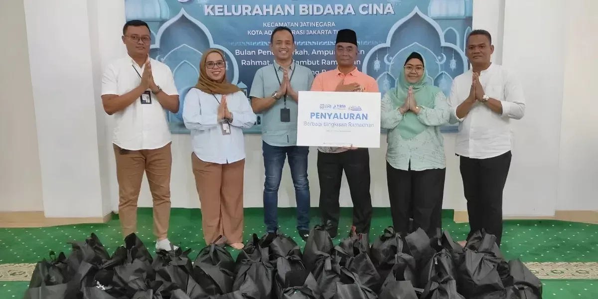 Aksi Sosial Ramadan, BRI KC Otista Bagikan Bingkisan ke Anak Yatim Bidara Cina