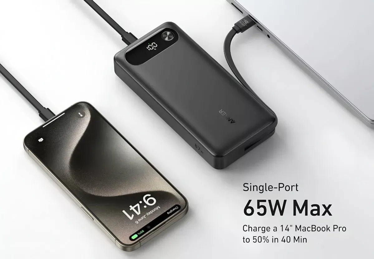 Anker Luncurkan Power Bank 20.000mAh 87W, Laptop Bisa Cas 65W!