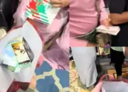 Antrean THR Lebaran 2026 Mengular, Pria Ini Sampai Bawa Goodie Bag