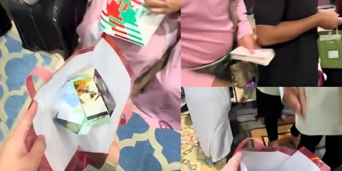 Antrean THR Lebaran 2026 Membludak Pria Ini Sampai Bawa Goodie Bag