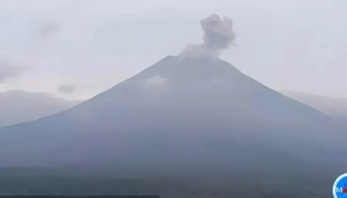 Erupsi Gunung Semeru 26 Maret 2026: Kolom Abu Capai 500 Meter ke Arah Timur Laut
