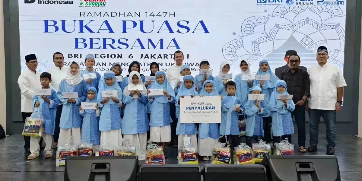 BRI Regional Office Jakarta 1 Gelar Buka Puasa Bersama dan Santunan Anak Yatim untuk Pererat Silaturahmi