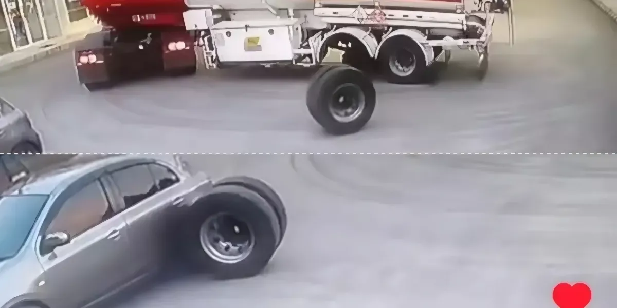 Ban Mobil Tangki Pertamina Lepas di SPBU Menggelinding Hantam Kendaraan Lain