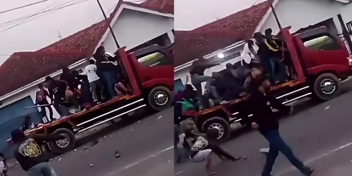Chaos di Jalan Jonggol Cariu Tawuran Pecah hingga Truk Jadi Sasaran Lemparan Batu