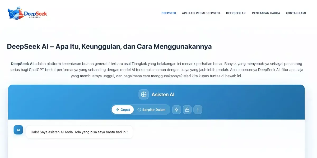 DeepSeek Hadirkan Revolusi AI dalam Pencarian dan Analisis Data Modern