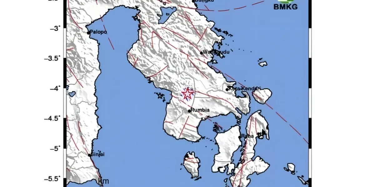 Gempa Magnitudo 3,0 Guncang Kolaka Timur Hari Ini, Getaran Terasa hingga Konawe