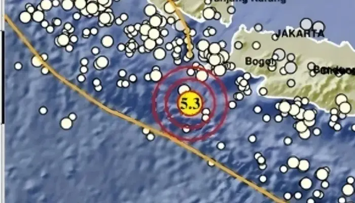 Gempa M5,3 Guncang Barat Daya Banten Dini Hari, Getaran Terasa hingga Pandeglang
