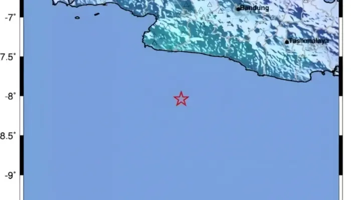Gempa M5,3 Guncang Laut Selatan Sukabumi Dini Hari, BMKG Pastikan Tidak Berpotensi Tsunami