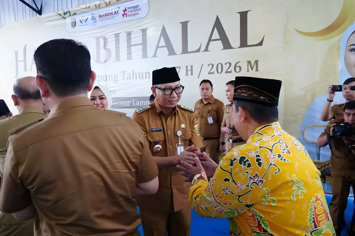 Gubernur Lampung Serukan Sinergi dan Kepedulian Saat Halal Bihalal Bersama Pegawai