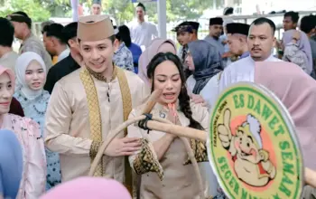 Halal Bihalal di Lamban Rakyat Bawa Berkah bagi UMKM, Dagangan Ludes Dibeli Bupati Lampung Selatan