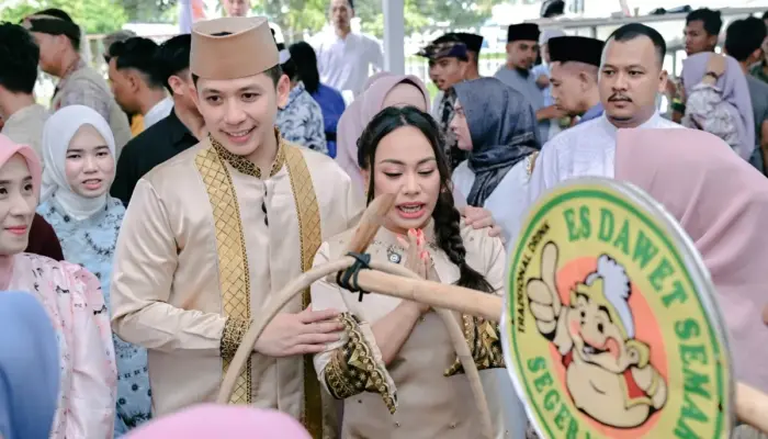 Halal Bihalal di Lamban Rakyat Bawa Berkah UMKM, Dagangan Ludes Diborong Bupati Lampung Selatan