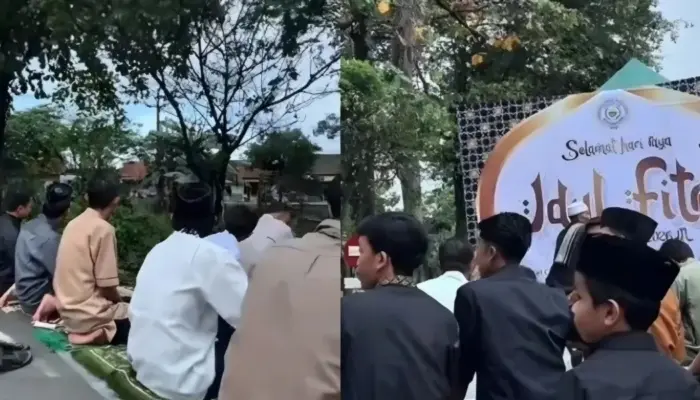 Viral! Salat Idul Fitri di Bandung Terganggu Musik Keras, Imam Tegur “Nanang”