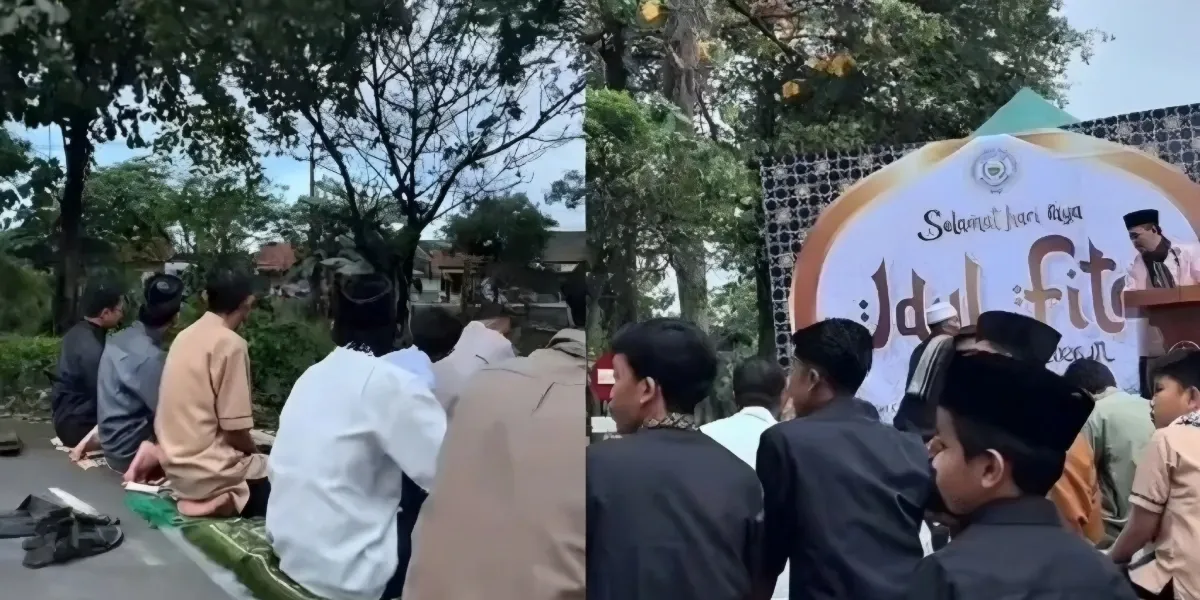 Heboh Salat Idul Fitri di Bandung Diselingi Musik Keras Imam Langsung Tegur Nanang