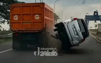 Insiden di Tol Gempol–Kejapanan, Xenia Hantam Truk Diduga Akibat Pengemudi Ngantuk