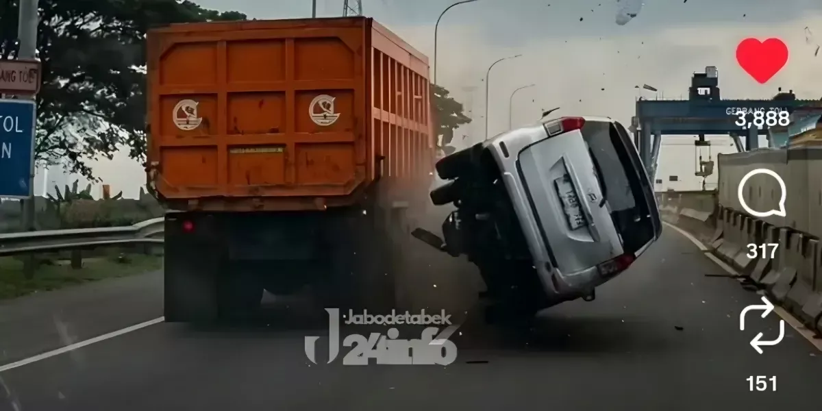 Insiden di Tol Gempol–Kejapanan, Xenia Hantam Truk Diduga Akibat Pengemudi Ngantuk