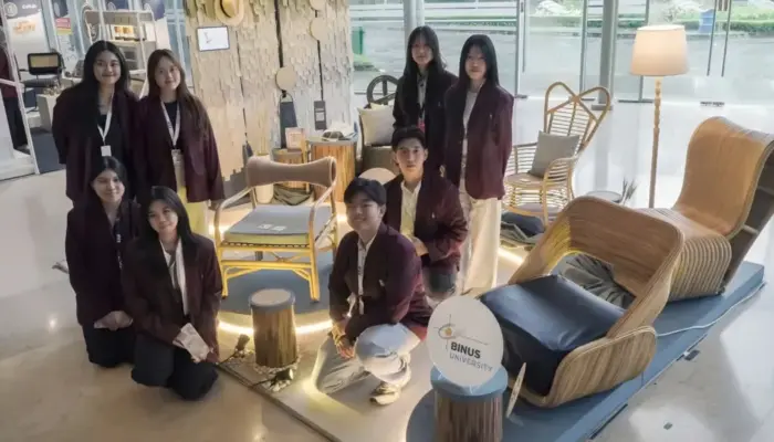 Mahasiswa Interior Design BINUS @Bandung Tampilkan Karya di IFEX 2026