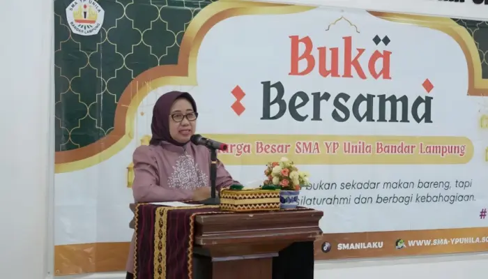 Rektor Unila Hadiri Safari Ramadan dan Buka Bersama di SMA YP Unila