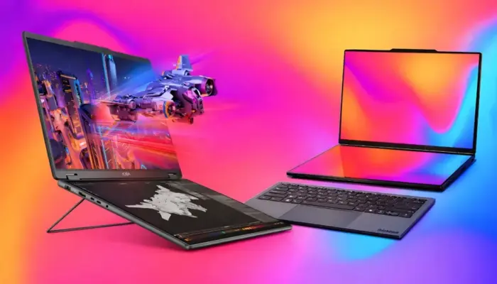Lenovo Pamer Laptop 3D Tanpa Kacamata dan Konsol Lipat di MWC 2026