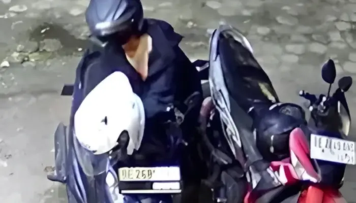 Motor Beat Hilang di Dekat Flyover MBK Bandar Lampung, Pelaku Terekam CCTV