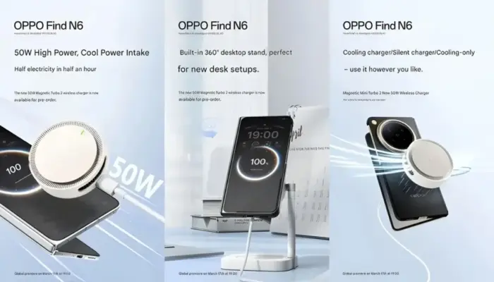 OPPO Find N6 Bakal Punya Aksesori Magnetik dengan Fitur Pendingin