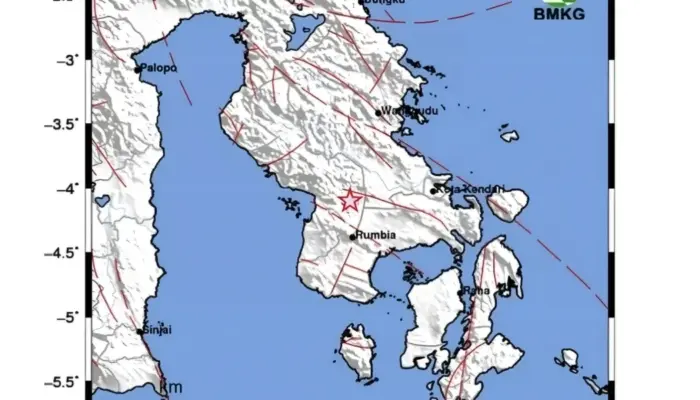 Gempa Magnitudo 2,7 Guncang Kolaka Timur, Getaran Terasa di Tirawuta
