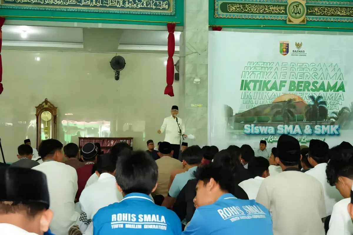 Pemprov Lampung Dukung Penguatan Spiritual Pelajar melalui Pesantren Kilat dan Iktikaf Baznas