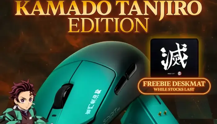Press Play Rilis Spirit Tanjiro Mouse, Mouse Gaming Ultra-Ringan Kolaborasi dengan Demon Slayer