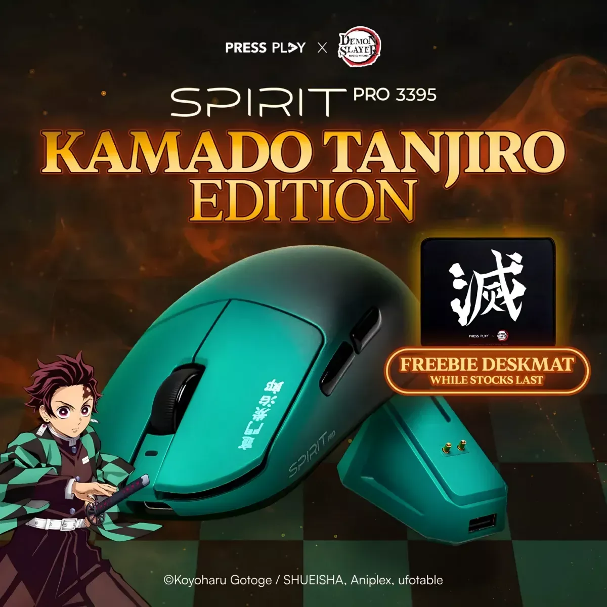 Penggemar Demon Slayer Wajib Tahu! Press Play Hadirkan Mouse Spirit Tanjiro Edisi Spesial