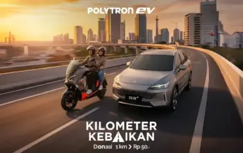 Polytron Gelar Kampanye #KilometerKebaikan, Donasi Motor Listrik per Km di Ramadan 2026