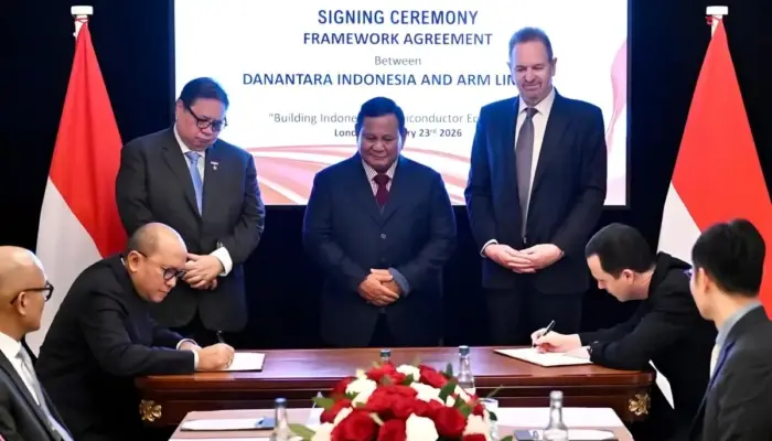 Presiden Prabowo Saksikan Kerja Sama BPI Danantara dengan Arm, Indonesia Siap Kuasai Teknologi Chip