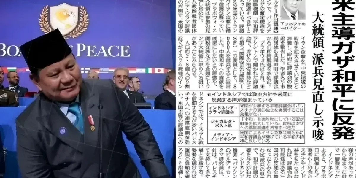 Prabowo Kembali Jadi Sorotan Media Jepang, Penempatan Pasukan RI di Gaza Diperdebatkan