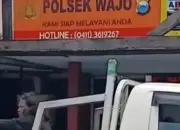 Viral! Pria Ngamuk di Polsek Wajo Makassar, Polisi Diancam Pakai Obeng