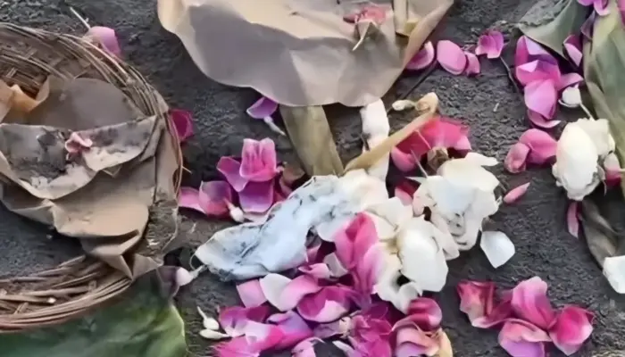 Viral, Netizen Temukan Sesajen Misterius di Pantai Parkus Usai Sahur