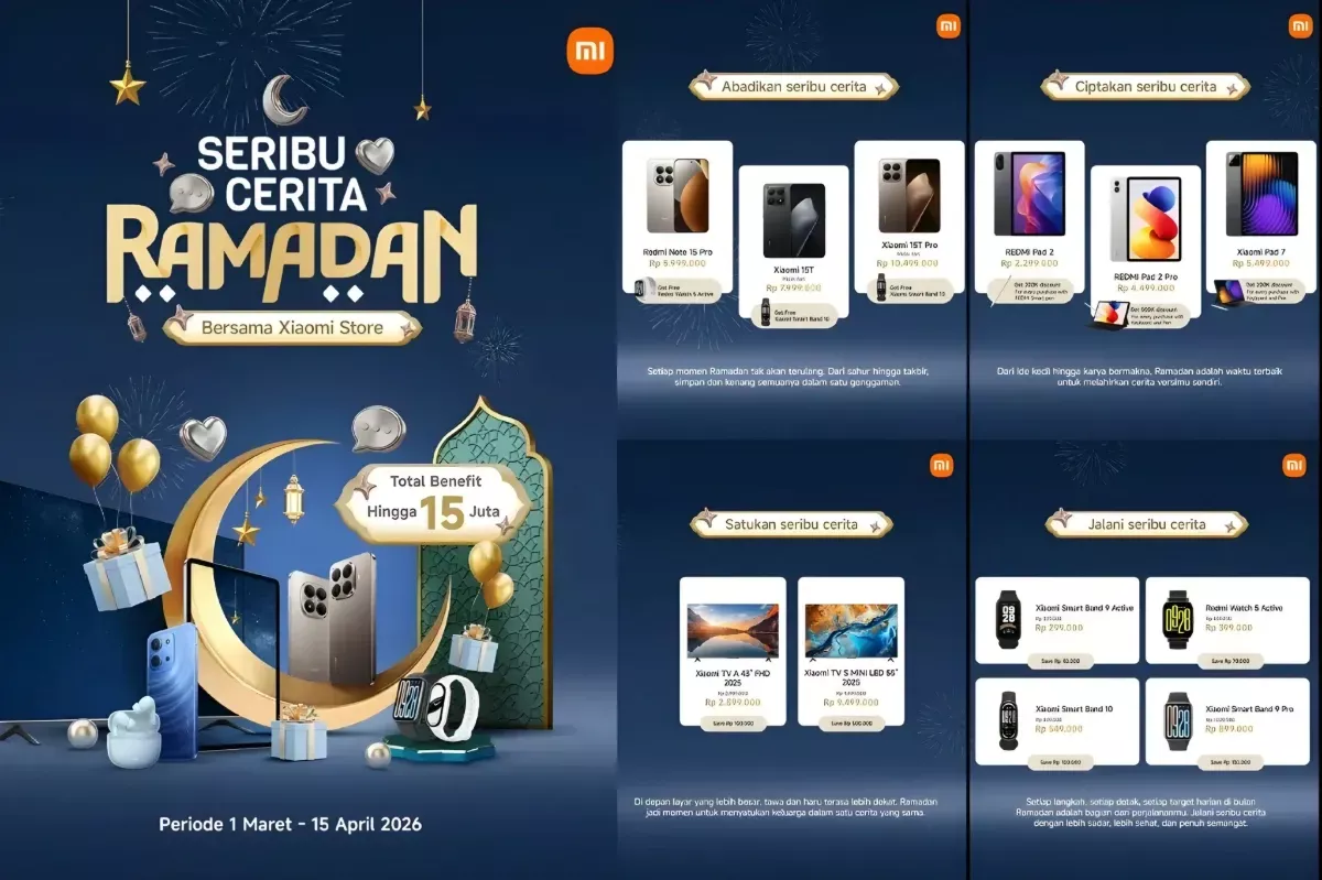 Rayakan Lebaran 2026, Xiaomi Bagi Diskon Smart TV dan Hadiah Smart Band