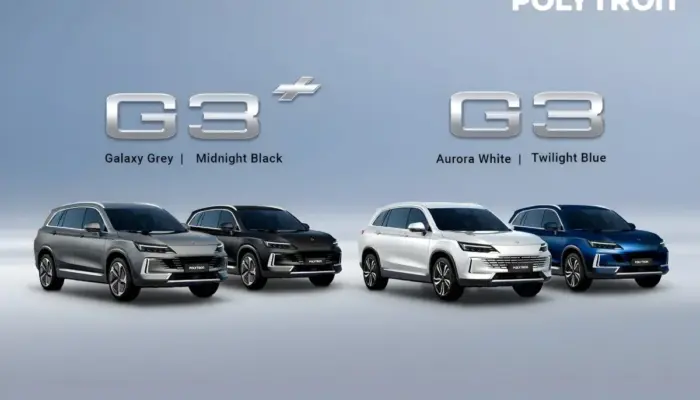 Polytron Resmi Luncurkan SUV Listrik G3 & G3+, Performa Tangguh dengan Skema Baterai Inovatif