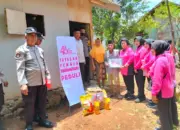 Sambut Lebaran Polsek Tanjung Bintang dan Bhayangkari Berbagi dengan Warga Kaliasin