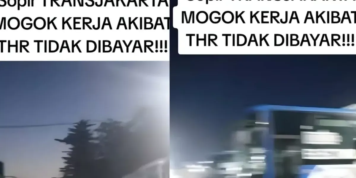 Sopir TransJakarta Mogok Diduga THR Belum Cair – Ini Kronologi Tuntutannya