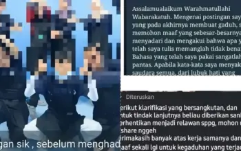 Karyawan SPPG Purbalingga Dipecat Usai Story WA Viral, Akui Kesalahan dan Minta Maaf 3 Story WA Viral, Karyawan SPPG Purbalingga Akhirnya Minta Maaf dan Kehilangan Pekerjaan