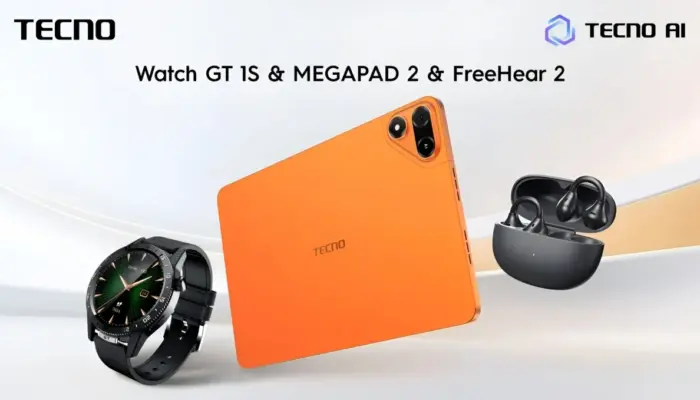 TECNO Perkenalkan MEGAPAD 2, Watch GT 1S, dan FreeHear 2 di MWC 2026