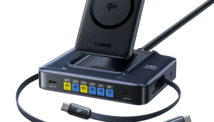 Baseus Nomos 245W 6-in-1: Stasiun Pengisian Daya Meja Canggih untuk Power User