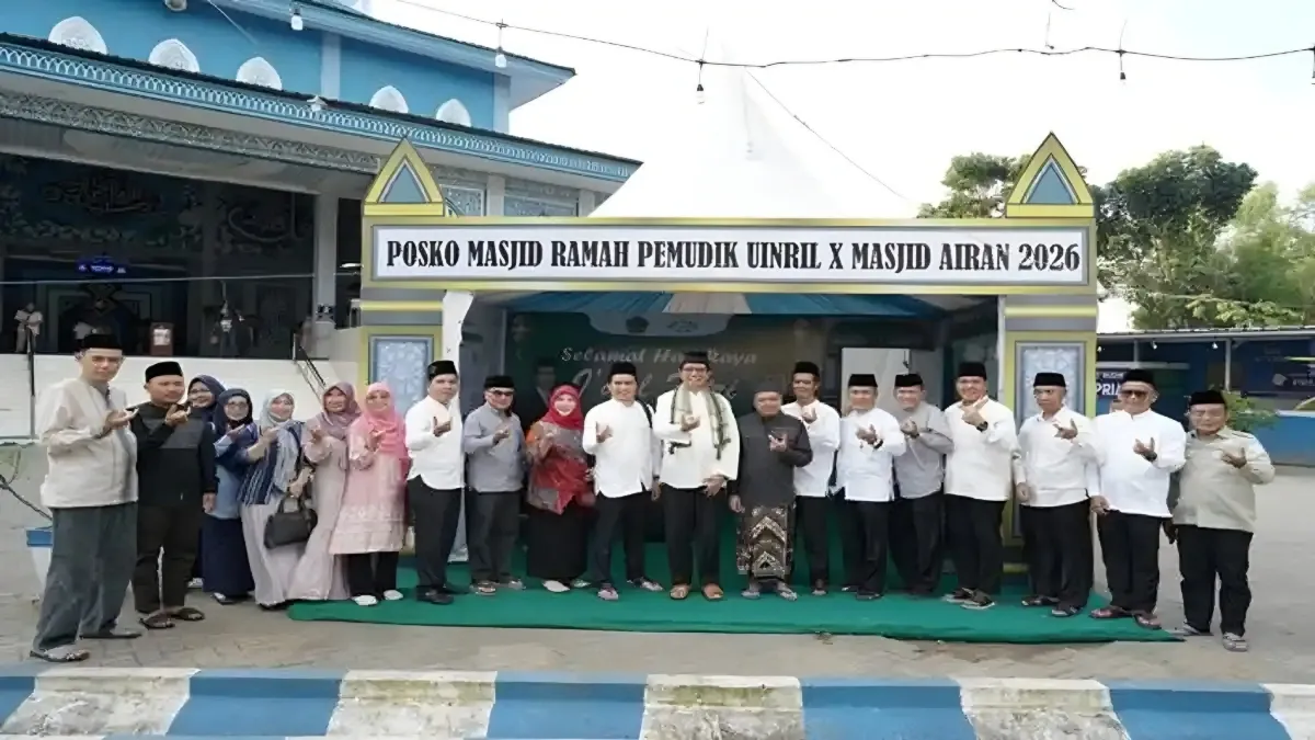 UIN Raden Intan Lampung Hadirkan Posko Masjid Ramah Pemudik di Masjid Raya Airan