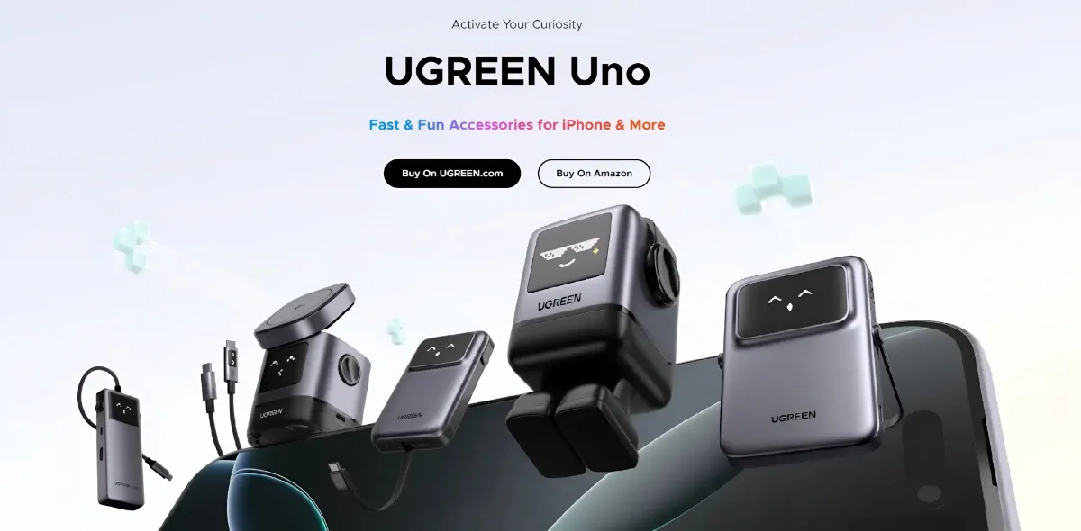 Ugreen Uno Series Hadir dengan Tampilan Robotik Menggemaskan dan Pengisian GaN Cepat
