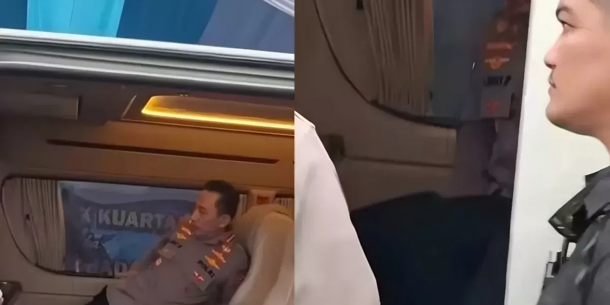 Viral! Anggota Polisi Dekati Mobil Kapolri Listyo Sigit di Ogan Ilir, Langsung Dihalau Ajudan