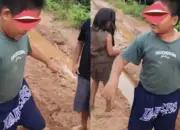 Viral! Bocah Sepauk Kalbar Kritik Jalan Rusak, Ucapannya Bikin Netizen Tersentil