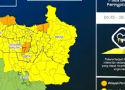 UPDATE Peringatan Dini Cuaca Jabodetabek 26 Maret 2026: Hujan Lebat dan Petir Berpotensi Meluas