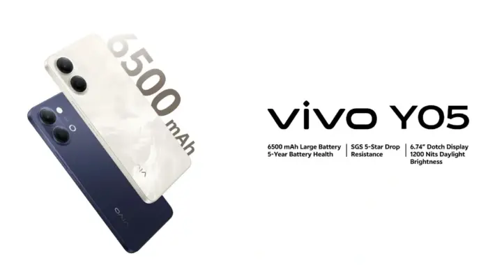 vivo Y05 Resmi Dirilis, Bawa Layar 120Hz, Baterai 6500 mAh, dan IP65