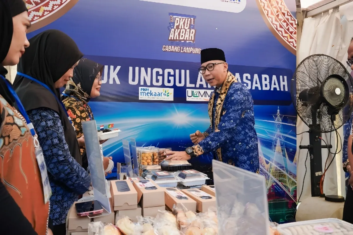 Antusiasme Pelaku UMKM Sambut Rahmat Mirzani Djausal PKU Akbar PT Permodalan Nasional Madani Dorong Daya Saing UMKM Lampung